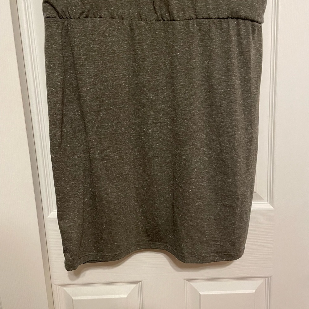 Athleta Vida Casual Heather Green Jersey Dress - Size XL - Picture 5 of 8